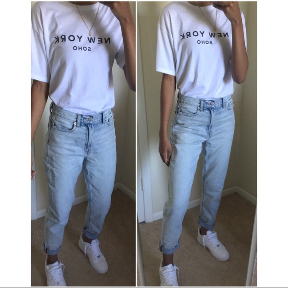 high waisted mom jeans american eagle